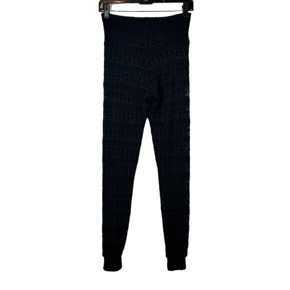 Nightcap pants Womens size 1 XS Mid Rise Lace skinny black sheer Msrp $187 - Picture 3 of 6